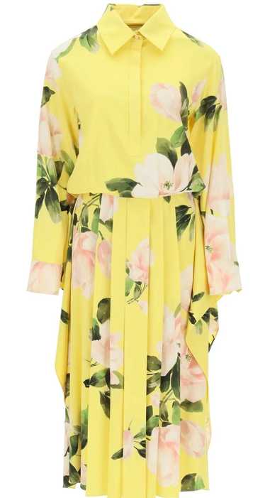 Product Details Valentino Yellow Peonia Shirt Dres