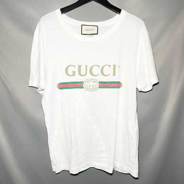 【Old gucci】激レア vintage print tee Vtg 90s Bootleg Gucci Embroidered Tshirt / Bootleg Tee
