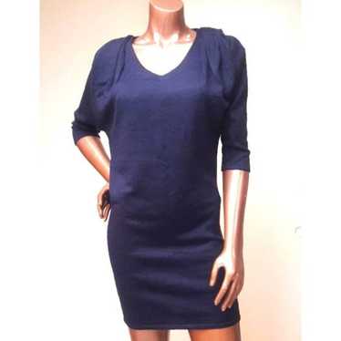 Loft Ann Taylor Loft Merino Wool Navy Sweater Dres