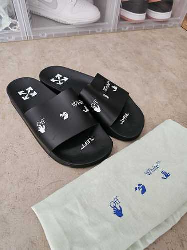 Off-White Off white slides drowning man logo