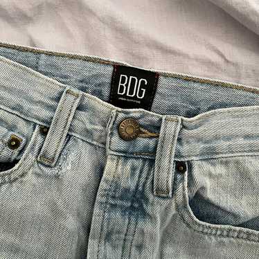 BDG Light blue high-waisted straight leg jeans