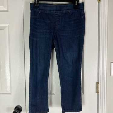 Chicos Platinum Denim Womens Jeans Size 1