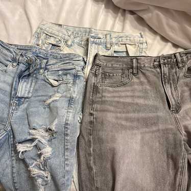 3 pair of American Eagle jeans Sz 6