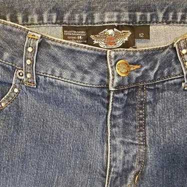 Rhinestone womens Harley Davidson Jeans