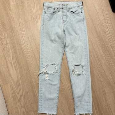 Levi's wedgie fit ankle jeans