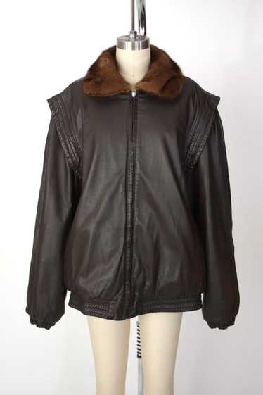 Mink Fur & Leather Reversible Jacket