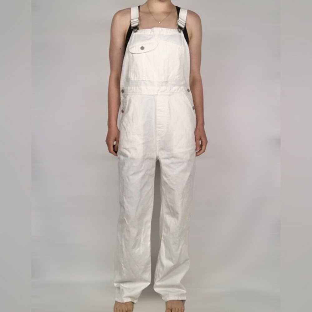 Outerknown Voyage Cord Overalls in White - image 1