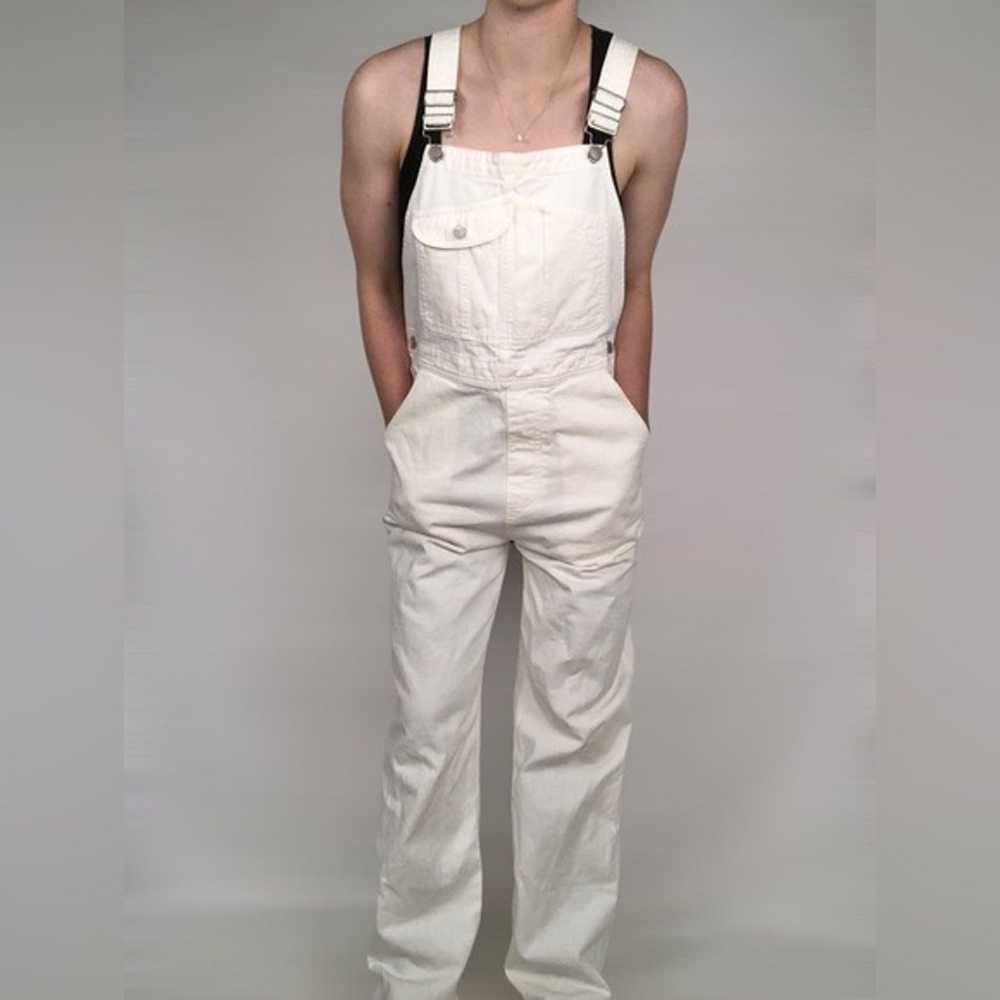 Outerknown Voyage Cord Overalls in White - image 2