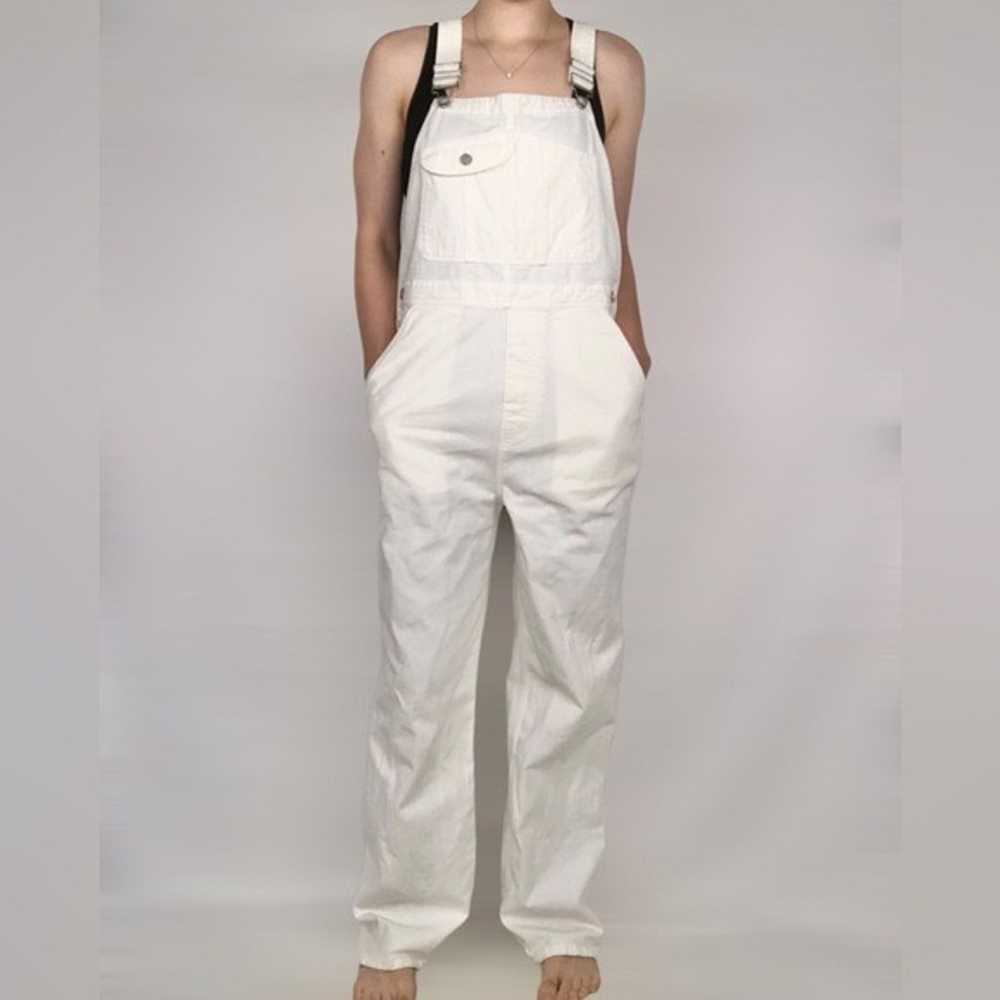 Outerknown Voyage Cord Overalls in White - image 3