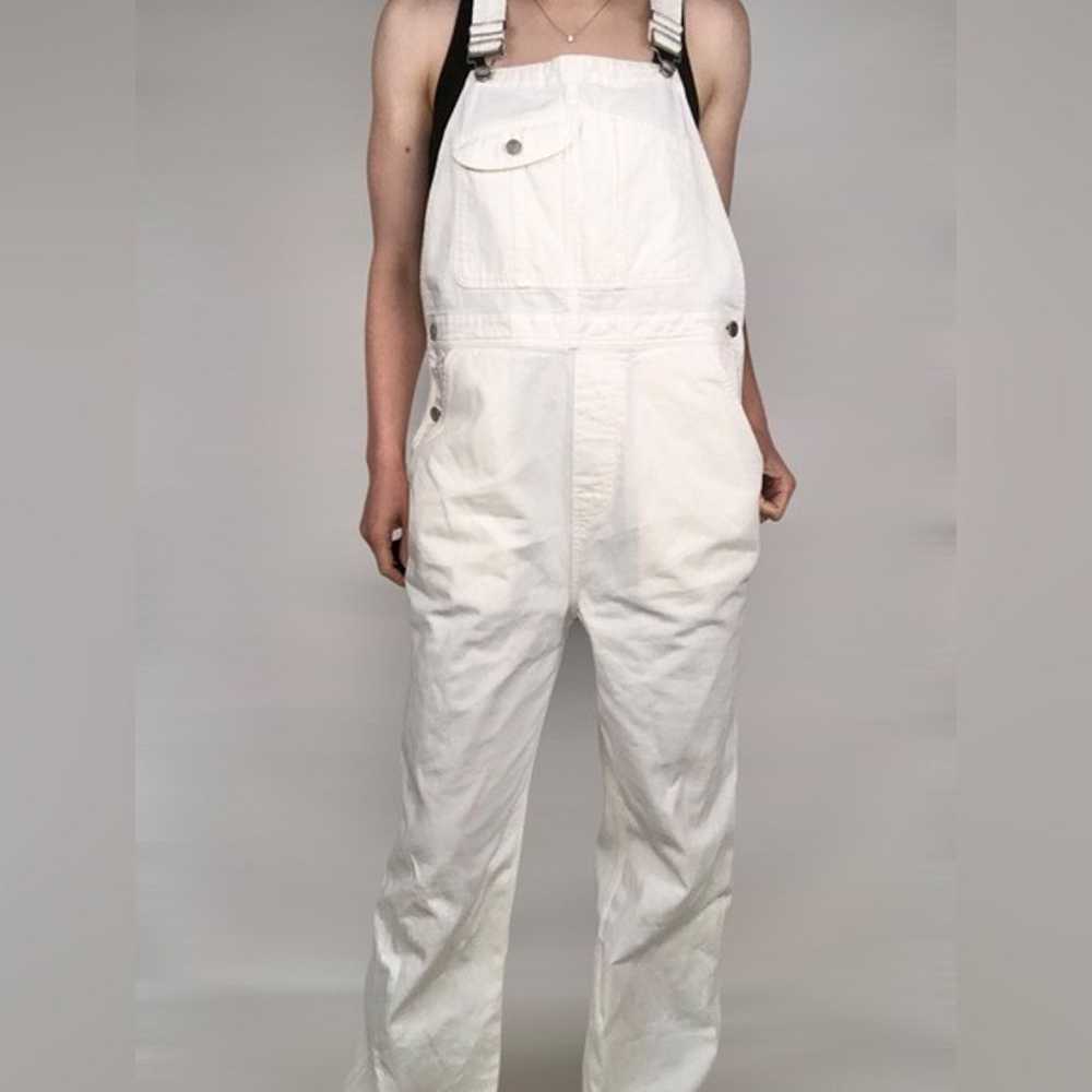 Outerknown Voyage Cord Overalls in White - image 4