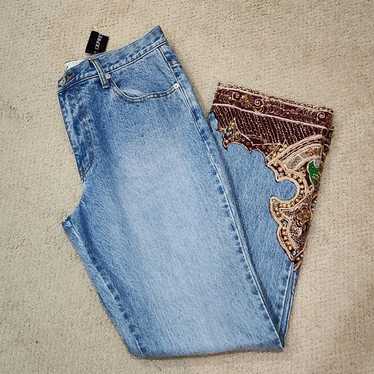 Express Jeans Vintage NWT Size 11M Beaded Jeans