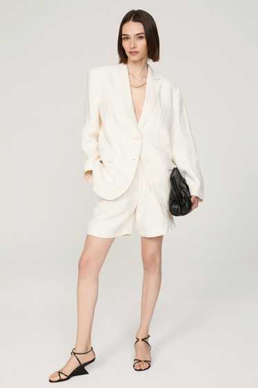 Anine Bing Eggshell Quinn Blazer