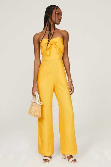 Derek Lam Collective Yellow Sleeveless Jumpsuit