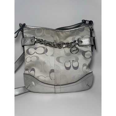 Coach Coach Optic Metallic Signature Chain Silver 