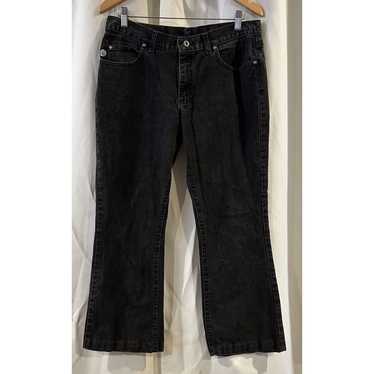 Vintage Lee Pipes Wide Leg Jeans Flared Womens Si… - image 1