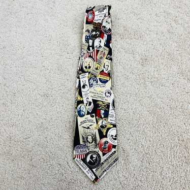 Vintage Museum Artifacts silk Tie