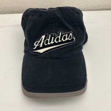 Vintage y2k navy adidas hat with white embroidered