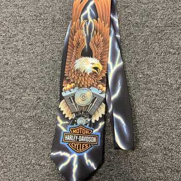 Vintage Harley Davidson Ralph Marlin Eagle Tie