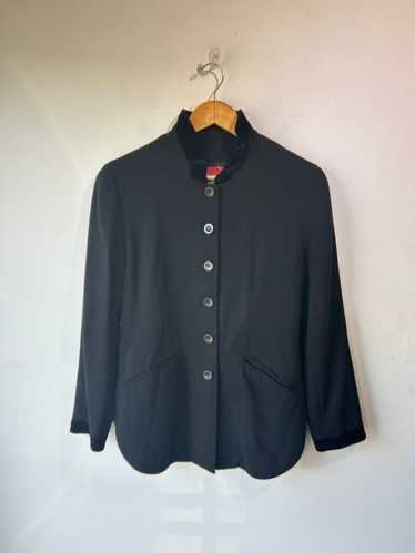 Vintage Kenzo Black Jacket with Velvet Collar