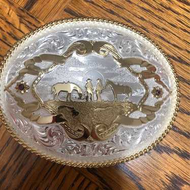 Cowboy belt buckle