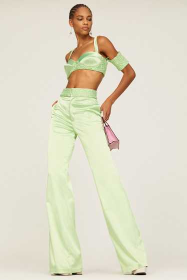 ALIÉTTE Green Silk Pants