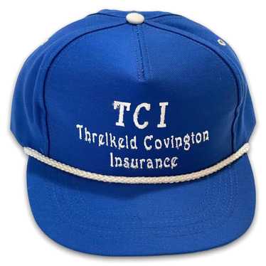 Vintage Trucker Hat USA Made TCI Insurance Strapba