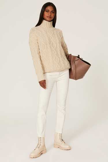 Vanessa Bruno Sahel Cable Knit Turtleneck Sweater