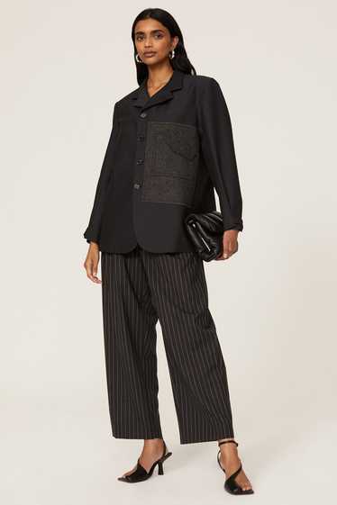 Maison Margiela Mixed Media Wool Blazer