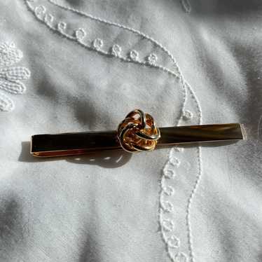 Swank vintage gold tie clip