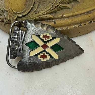 Vintage Siskiyou Arrowhead Belt Buckle (1991)