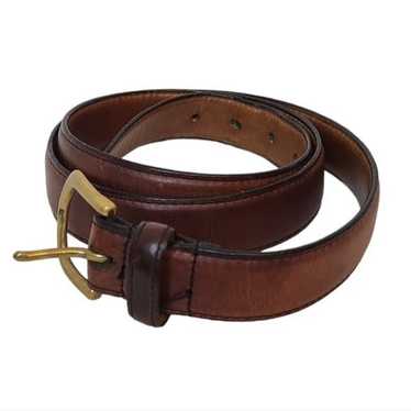 L.L.Bean Brown Full Grain Leather Belt 38