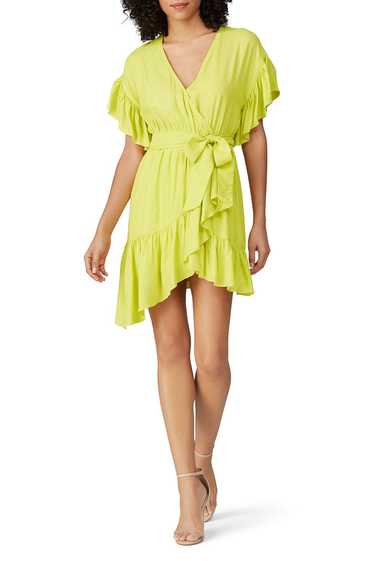 NISSA Ruffled Faux Wrap Dress