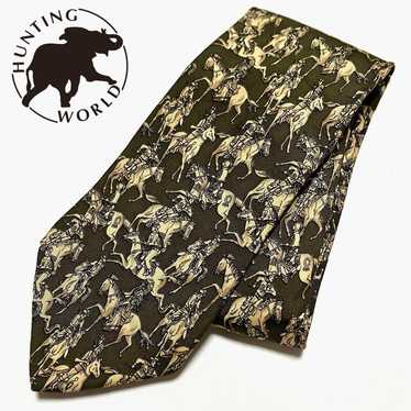 HUNTING WORLD/ Hunting World Italian-made silk tie