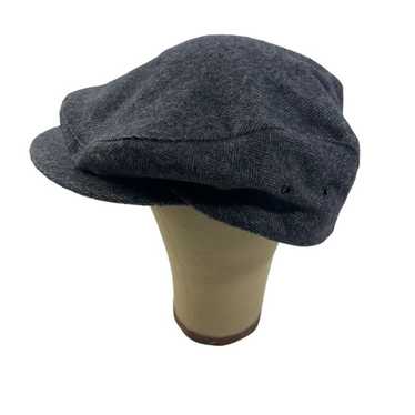 L.L. Bean Vintage Gray Herringbone Wool Cabbie Cap