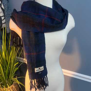 Vintage Woolrich wool plaid scarf