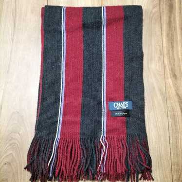 CHAPS Red and Black Striped Scarf