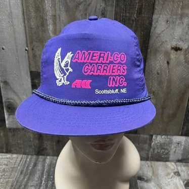 Vintage purple trucker hat cap