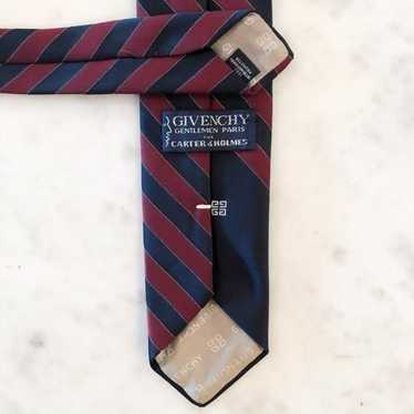 Givenchy tie navy and red