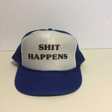 Sh*t Happens Mesh Trucker Hat Adjustable Novelty H