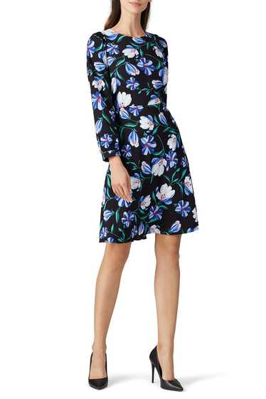 Draper James Floral Smocked Sleeve Dress