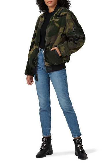 Alpha Industries Camo Faux Sherpa Flight Jacket