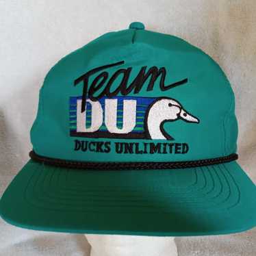 Vintage 90s Team DU Ducks Unlimited Snapback Hat