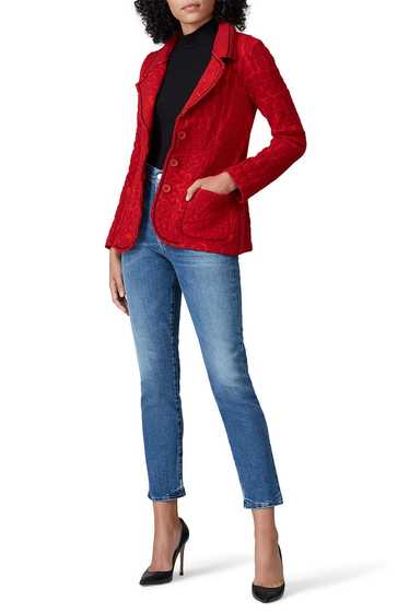 Aldomartins Red Textured Blazer