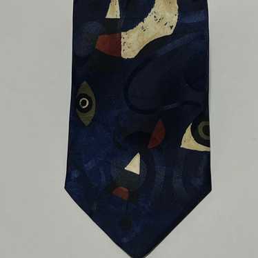 Vintage Boss Hugo Boss 100% Silk Abstract Necktie.