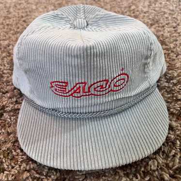 Vintage ESCO Rope Gray Hat Corduroy Cap Company Lo