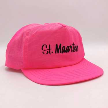 Vintage St. Maarten Snapback Trucker Hat Nylon Cap