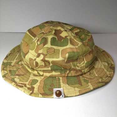 A Bathing Ape カモフラージュ バケットハット 楽天市場】【中古】A BATHING APE カモ柄シャークバケットハット