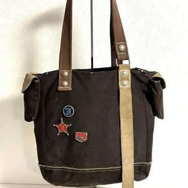 Super rare! Vintage diesel tote bag with badge.