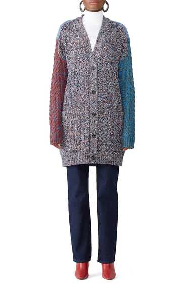 Jil Sander Navy Multi Oversized Cardigan