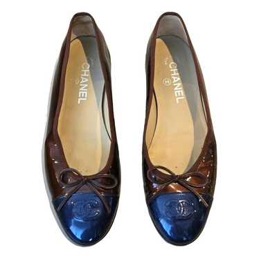 Chanel Cambon leather ballet flats